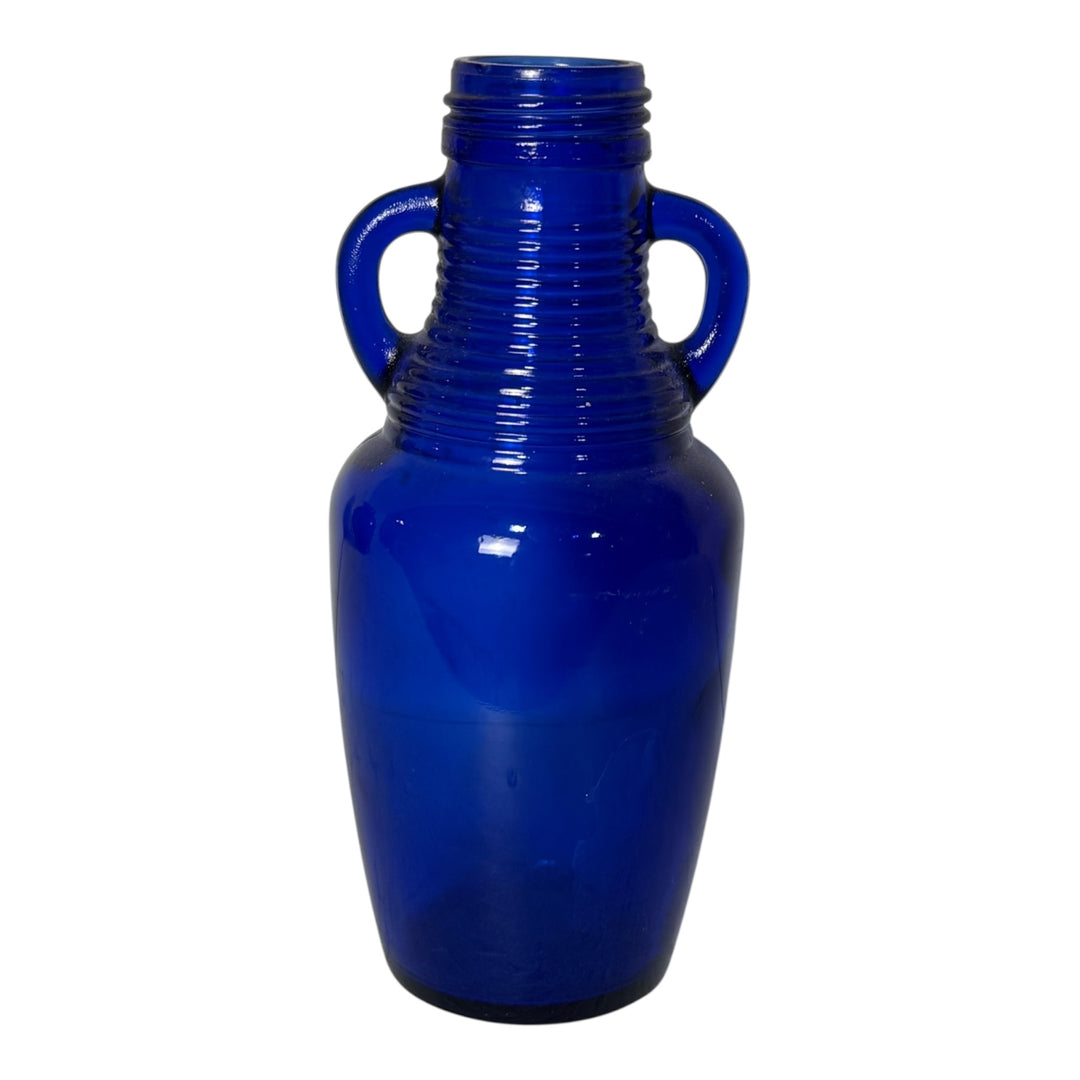 Cobalt Blue Handled Bottle