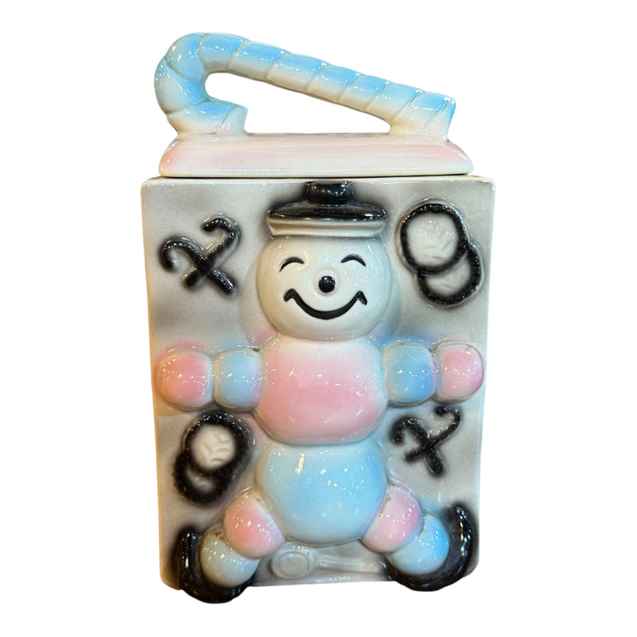 Vintage American Bisque Ugemach Candy Cane Baby Cookie Jar