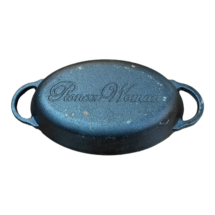 Lot of 2 Pioneer Woman Cast Iron 8" Au Gratin Mini Oval Skillets