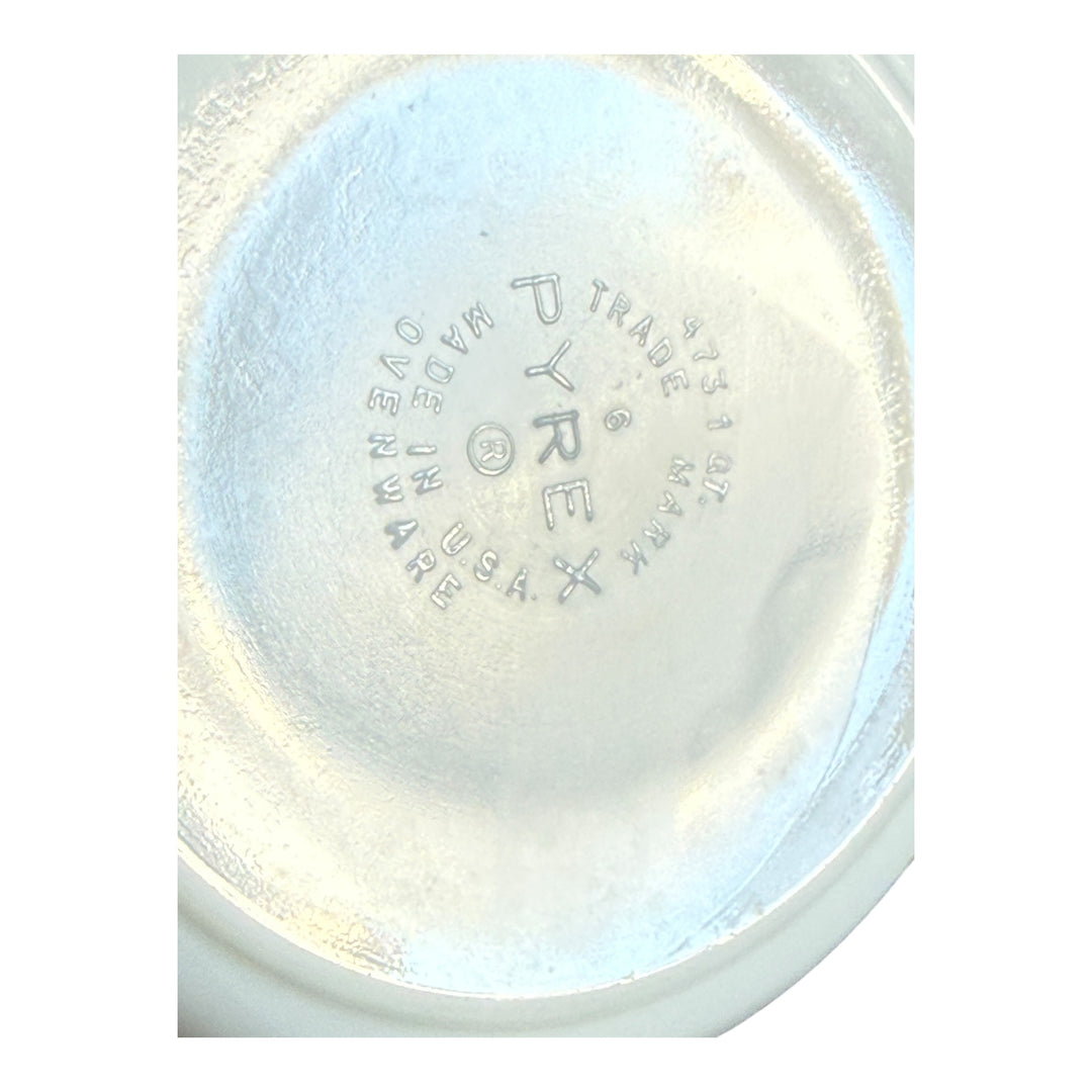 Vintage Pyrex Red Bird Covered 1 QT. Casserole # 473 Clear Lid