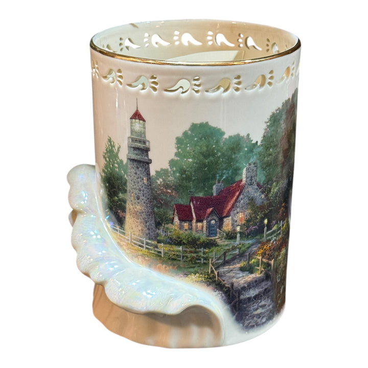 Lenox 2000 Thomas Kinkade "The Light of Peace" Votive Holder