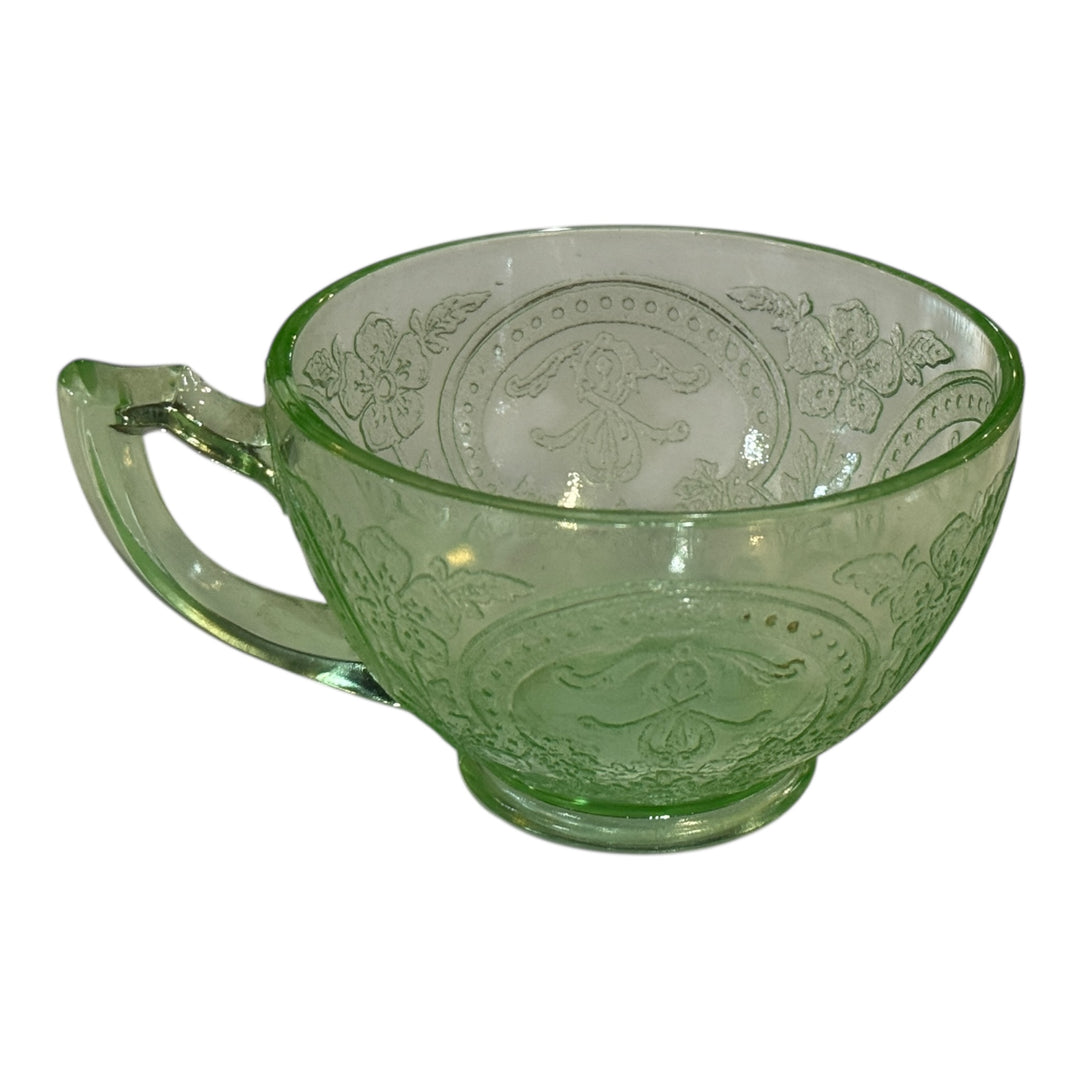 Vintage Uranium Glass Teacup