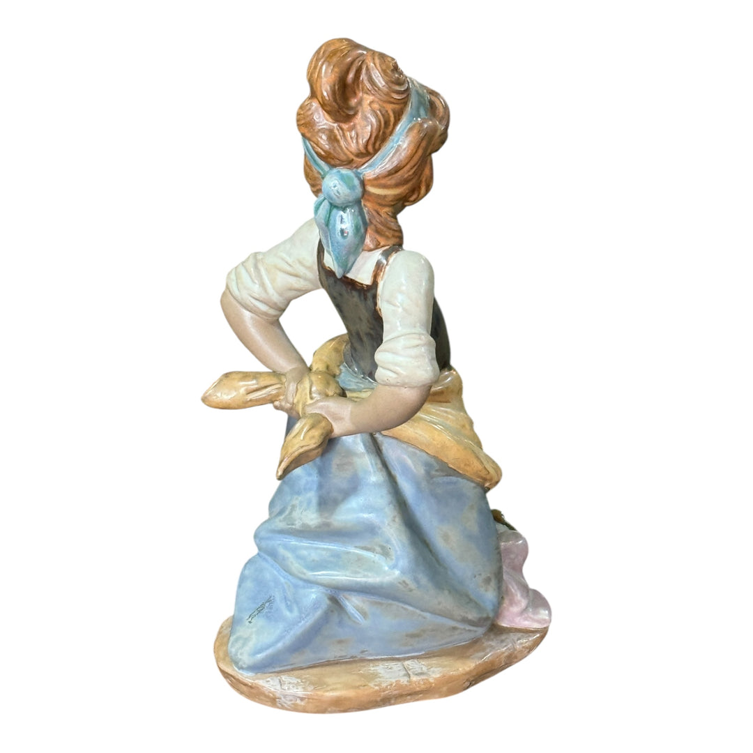 Lladro 2096 "Nosy Puppy" or "Kitchen Maid with Dog"