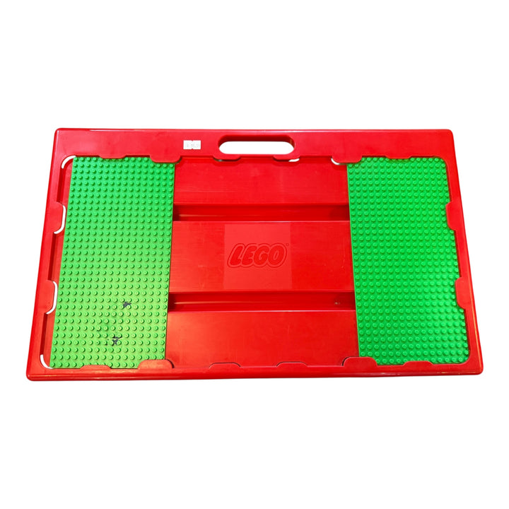 Vintage 1998 Red Lego Lap Table Storage Trays Sliding