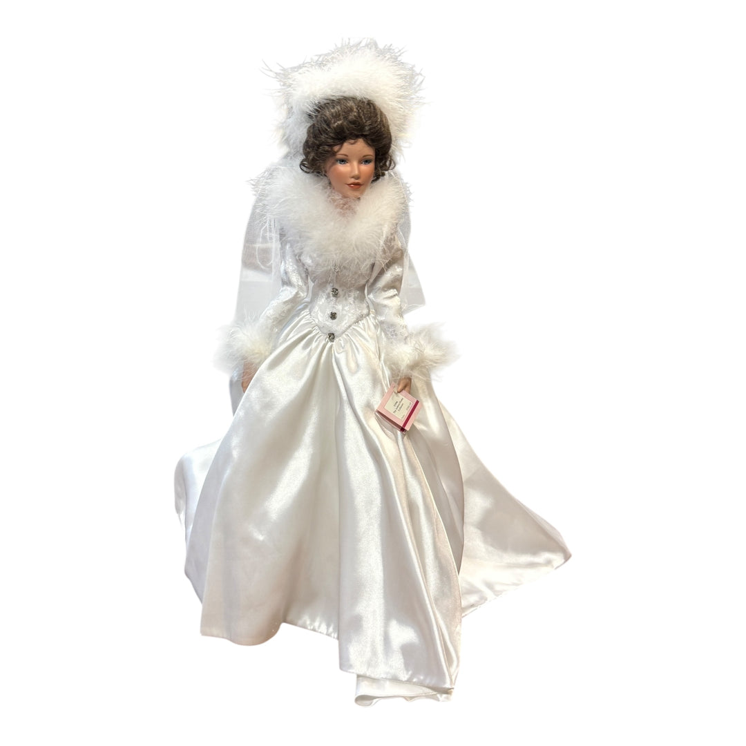 Dolls - Ashton Drake Porcelain Bride Doll Winter Romance No Box