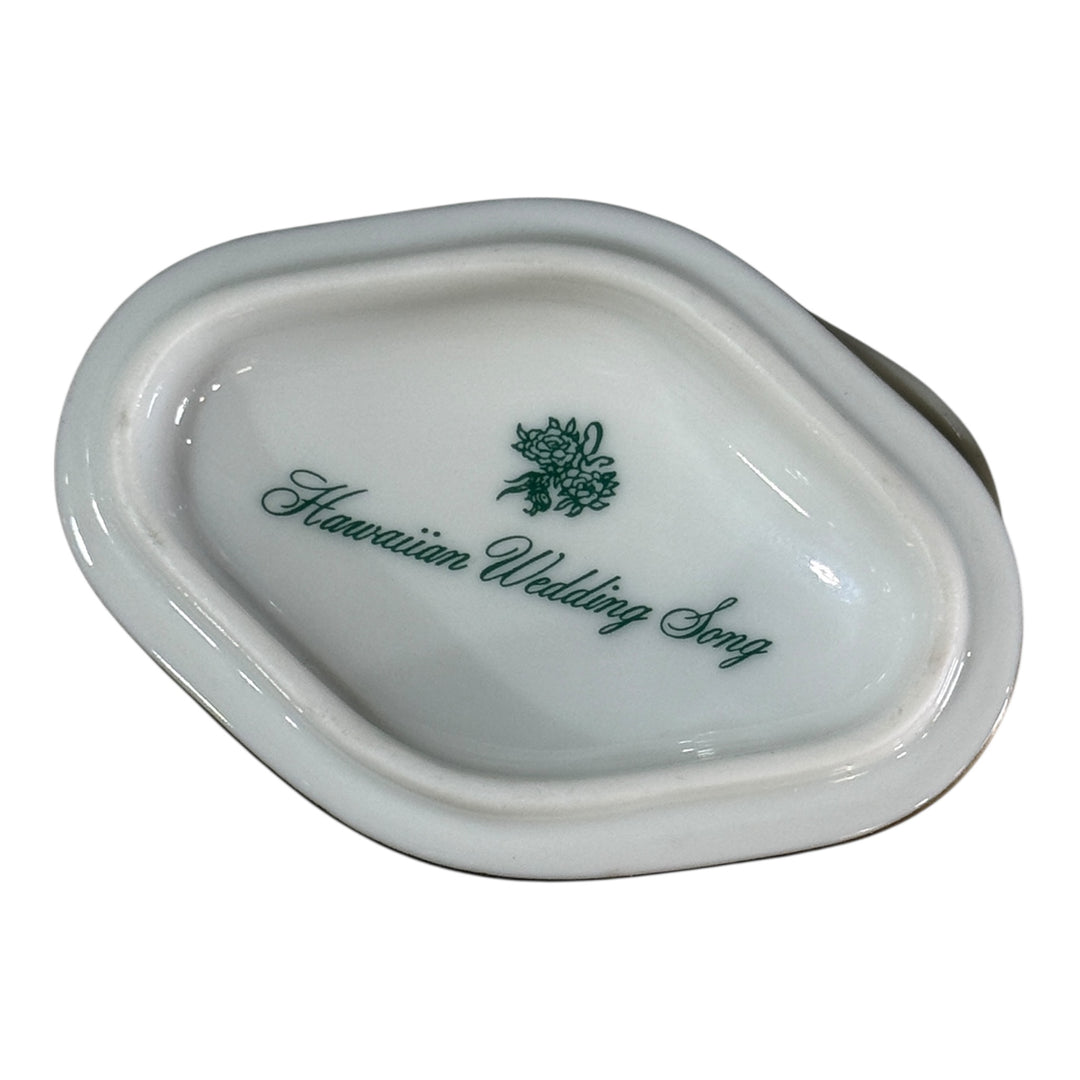 Porcelain 1990 Heritage House Limited Music Box Gail Magram Hawaiian Wedding Song