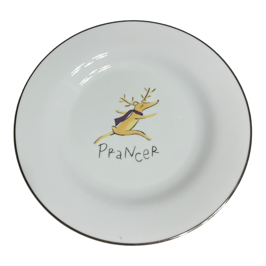 Pottery Barn Reindeer Dinner Plate - Prancer