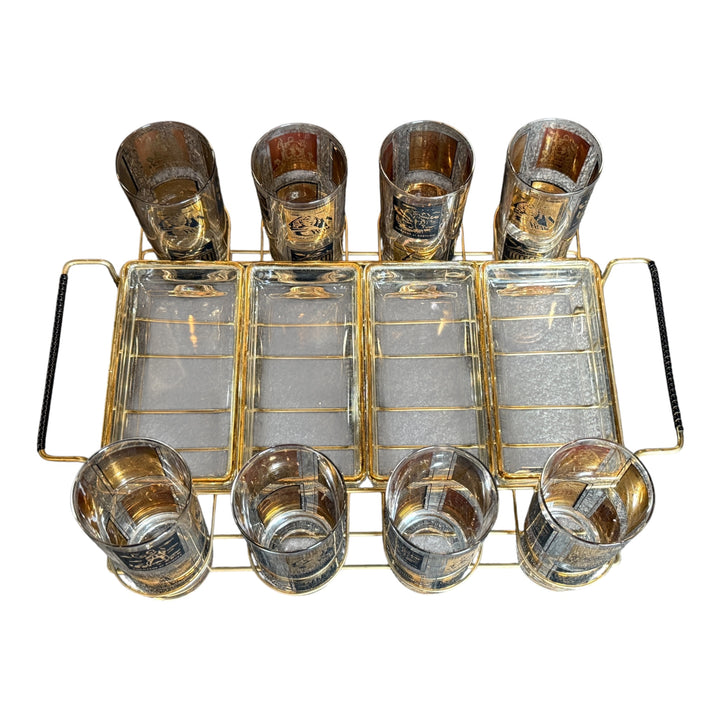 MCM Frank Maietta Seven Wonders Of The World Bar Caddy