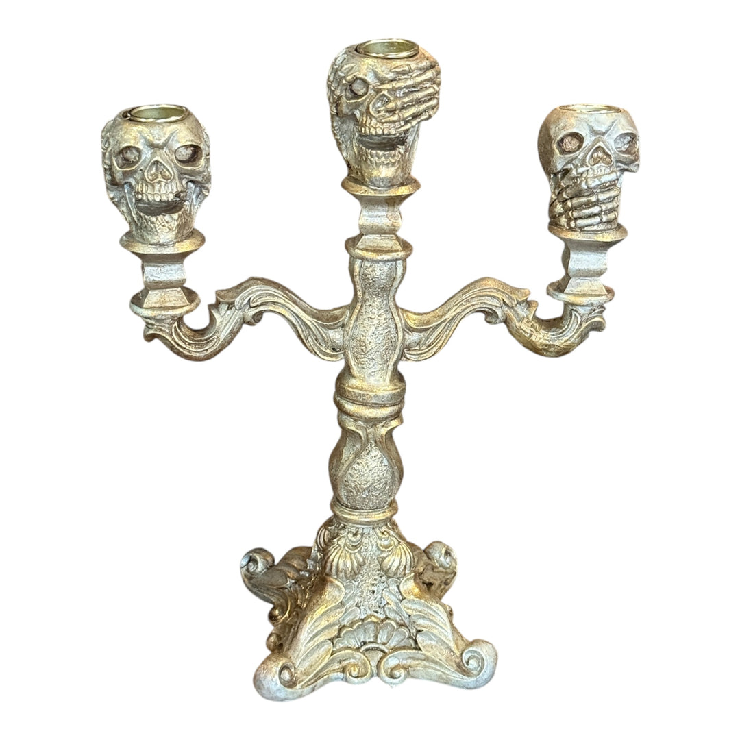 Halloween Candabelra Hear No Evil, See No Evil, Speak No Evil