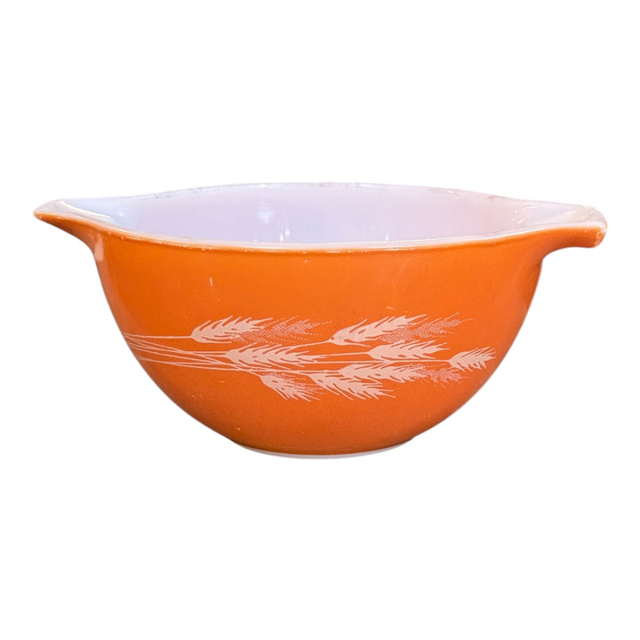 Vintage Pyrex Autumn Harvest Wheat Nesting Cinderella Bowl #441
