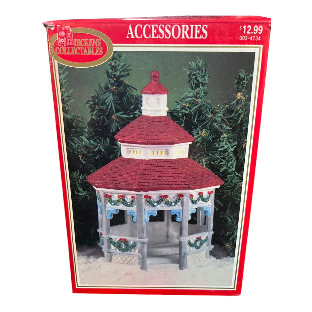 Dickens Collectables Towne Series Porcelain Gazebo 1995