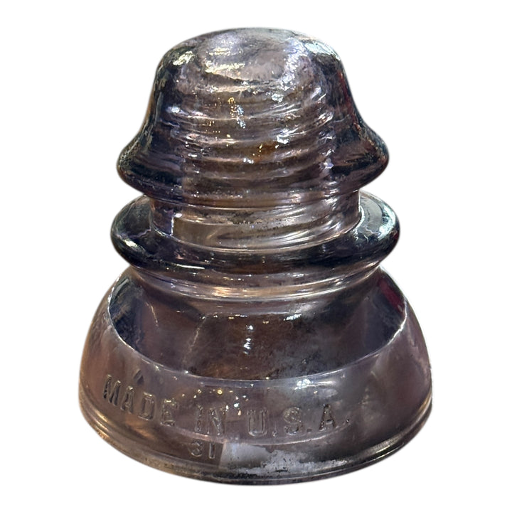 Glass Insulator Purple Made in USA #31