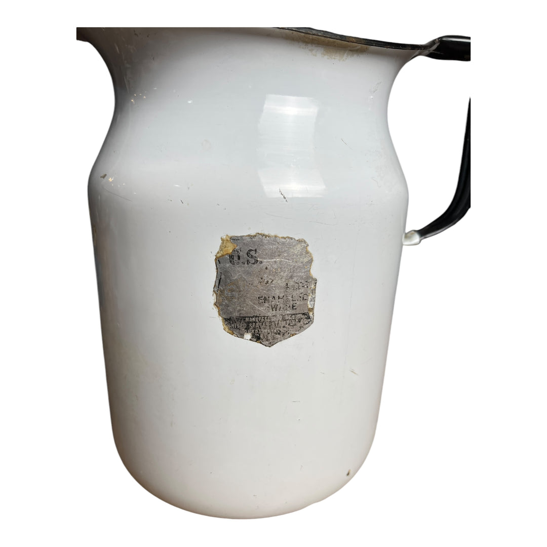 Vintage Enamelware Pitcher