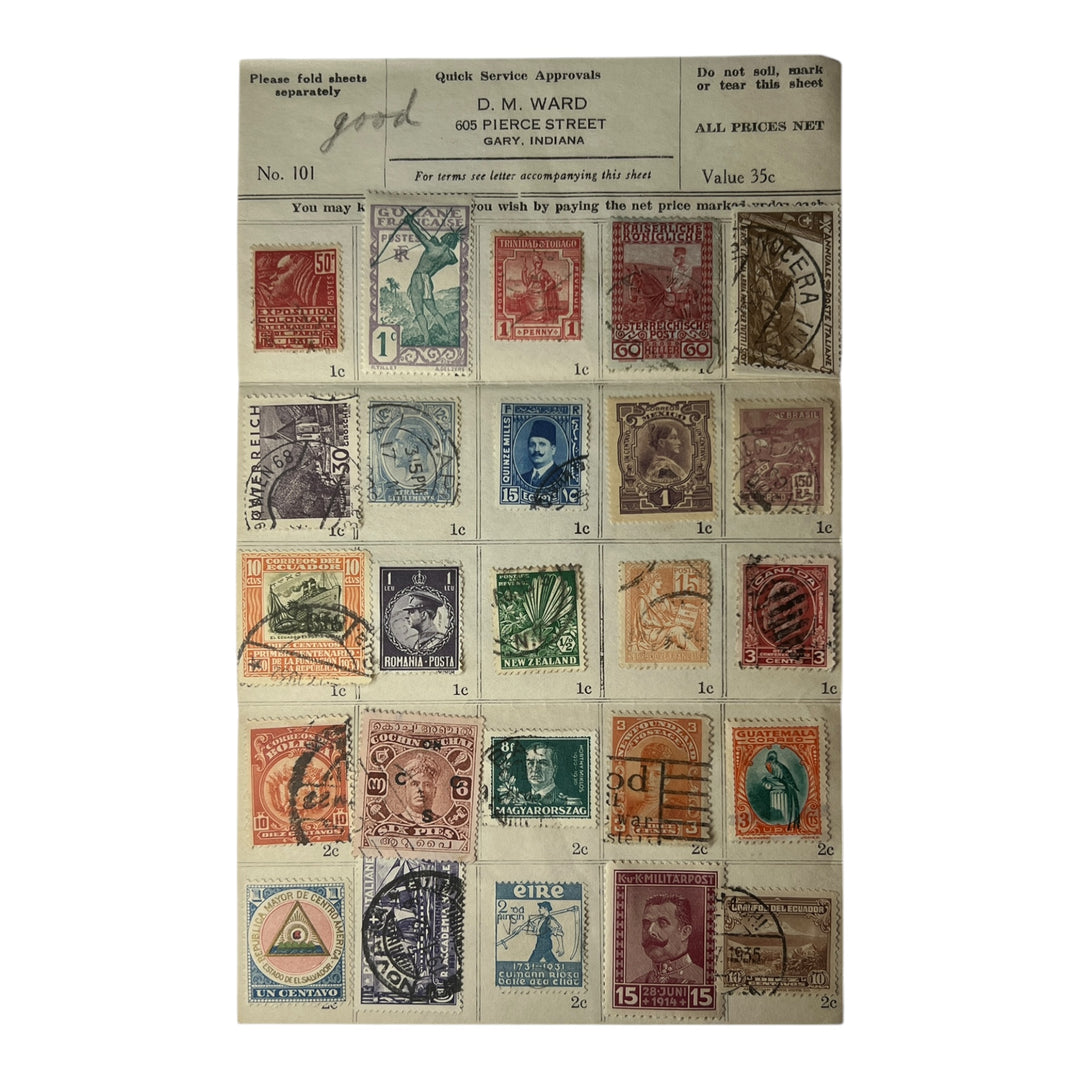 Stamps - D.M. Ward No 101