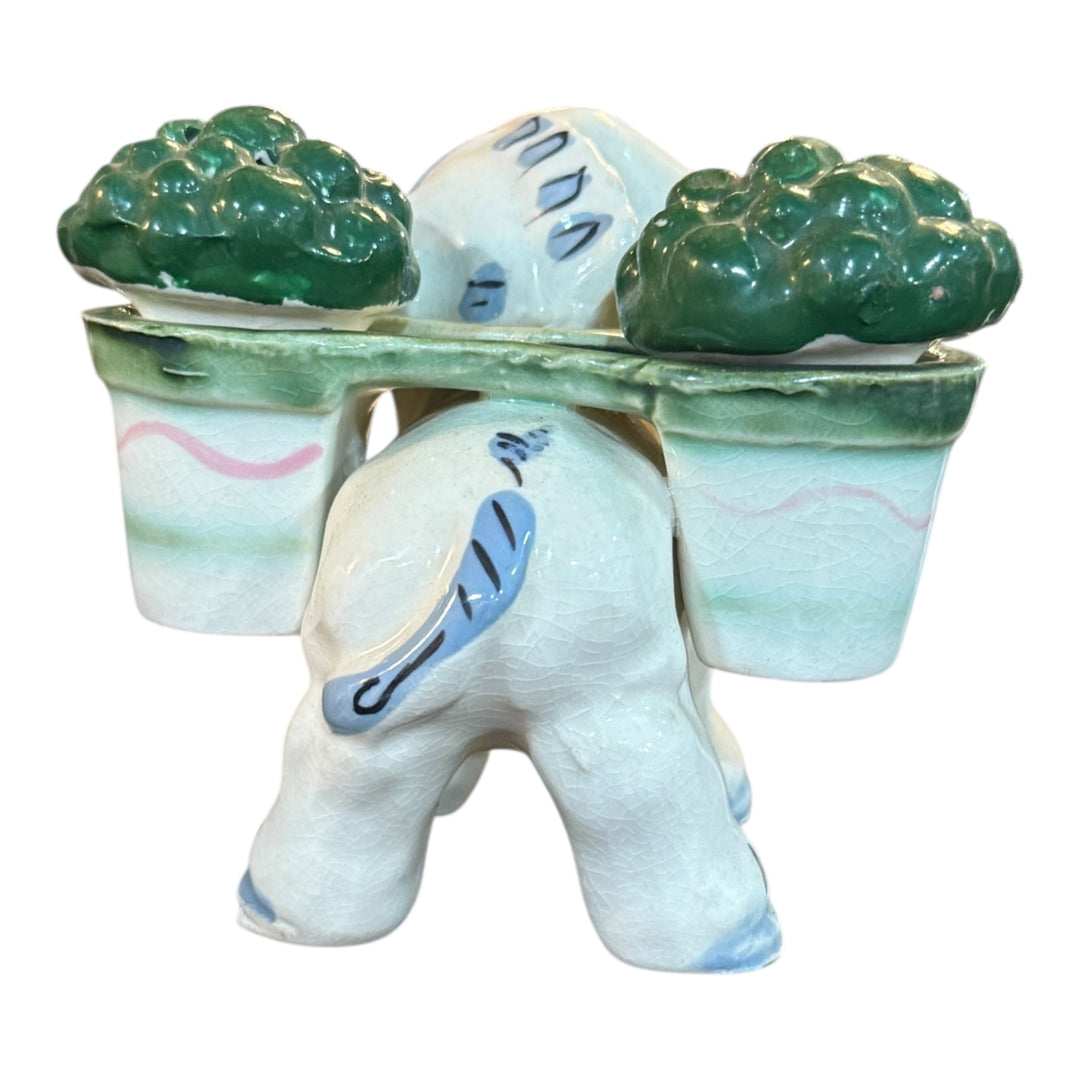 Vintage Ceramic Donkey Salt & Pepper Shakers