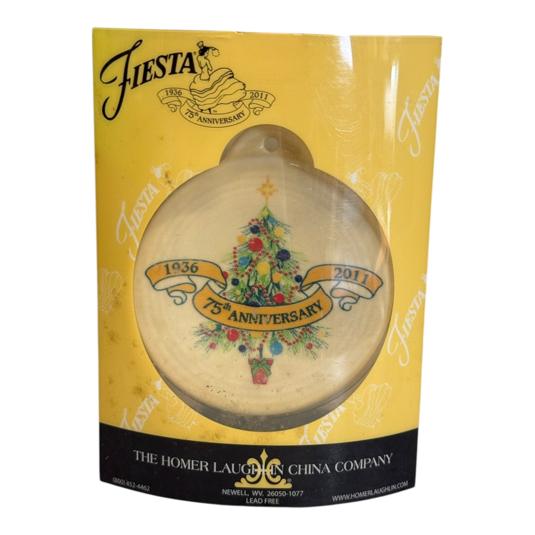 Fiesta Ornament - Ivory 75th Anniversary 2011