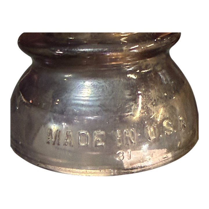 Glass Insulator Purple Made in USA #31
