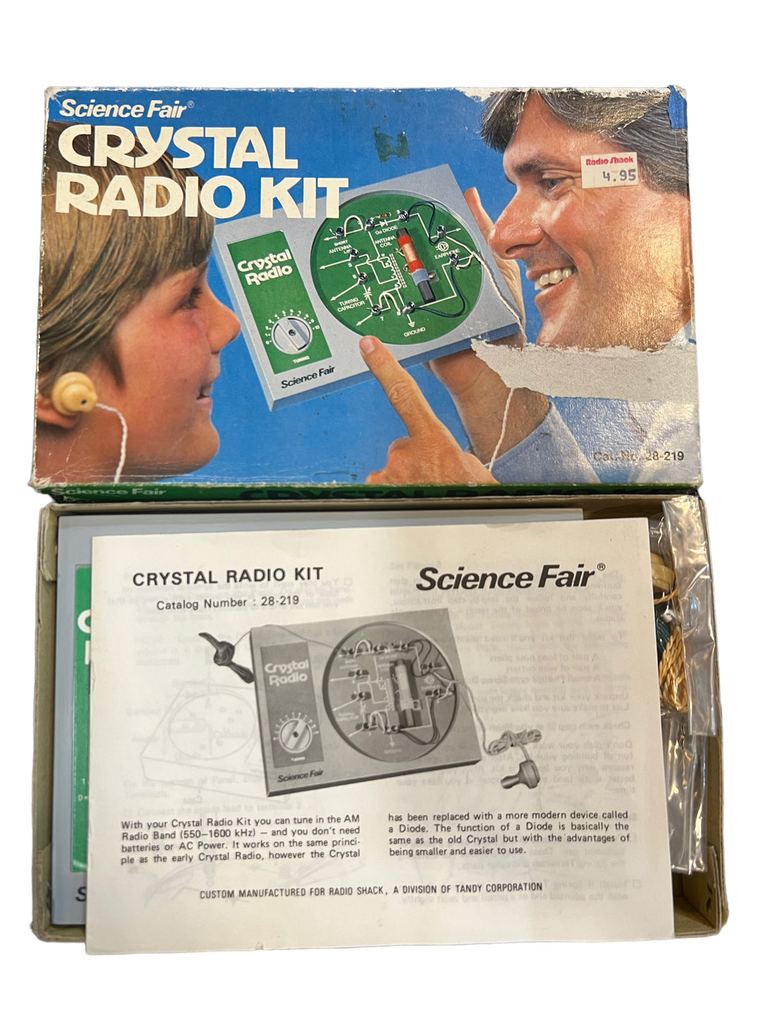 Radio Shack Science Fair Crystal AM Radio Kit
