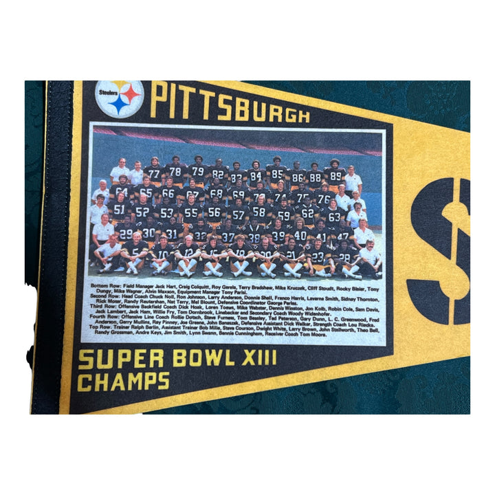 Pittsburgh Steelers Superbowl Champions XIII Pennant Full Size