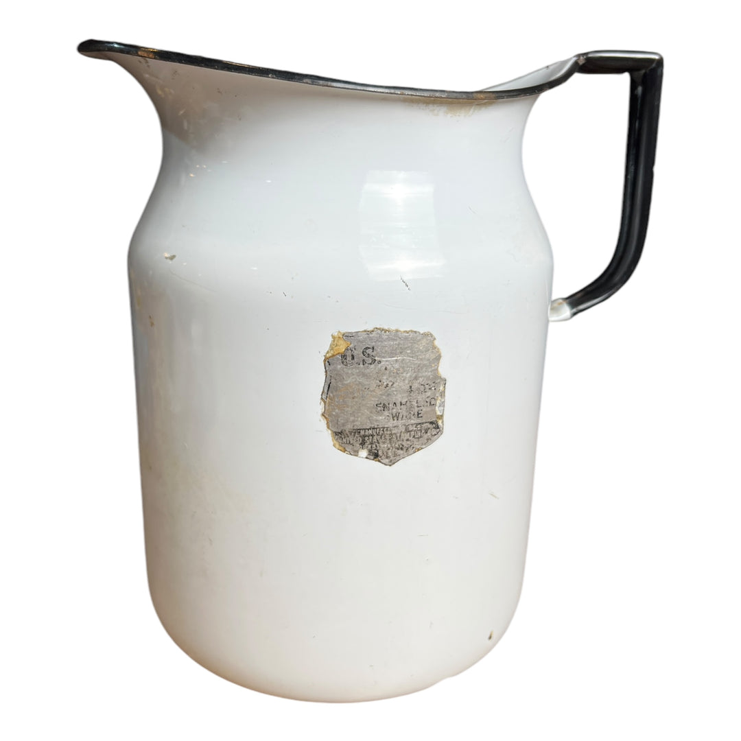 Vintage Enamelware Pitcher