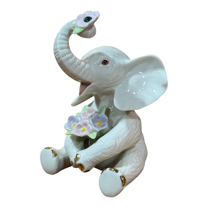 Lenox Jewels Collection Sitting Elephant Emerald Stone