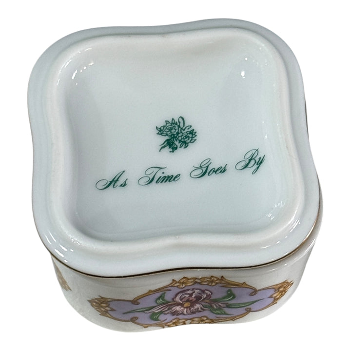 Porcelain 1990 Heritage House Limited Music Box Gail Magram As Time Goes By MB3