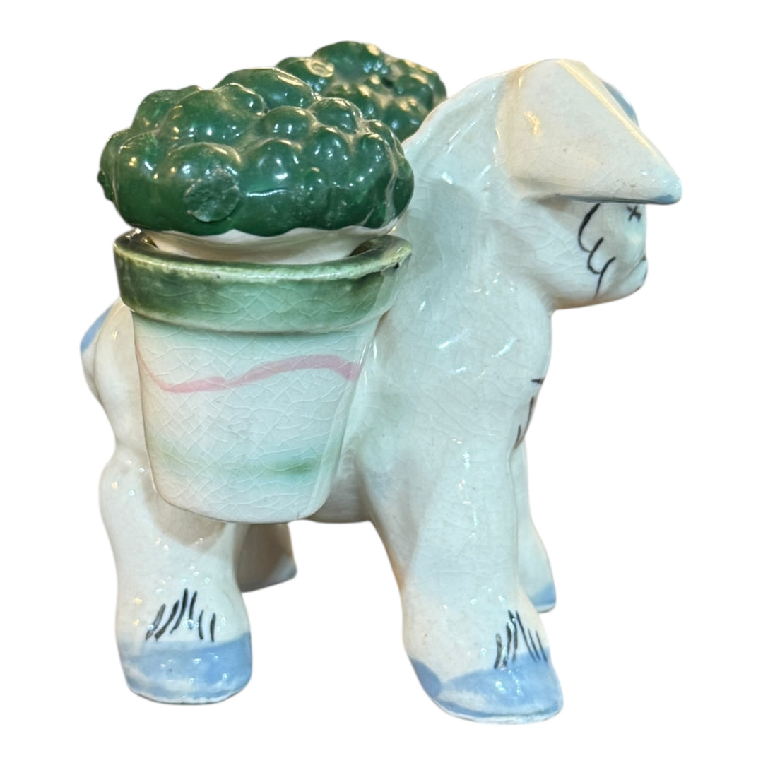 Vintage Ceramic Donkey Salt & Pepper Shakers