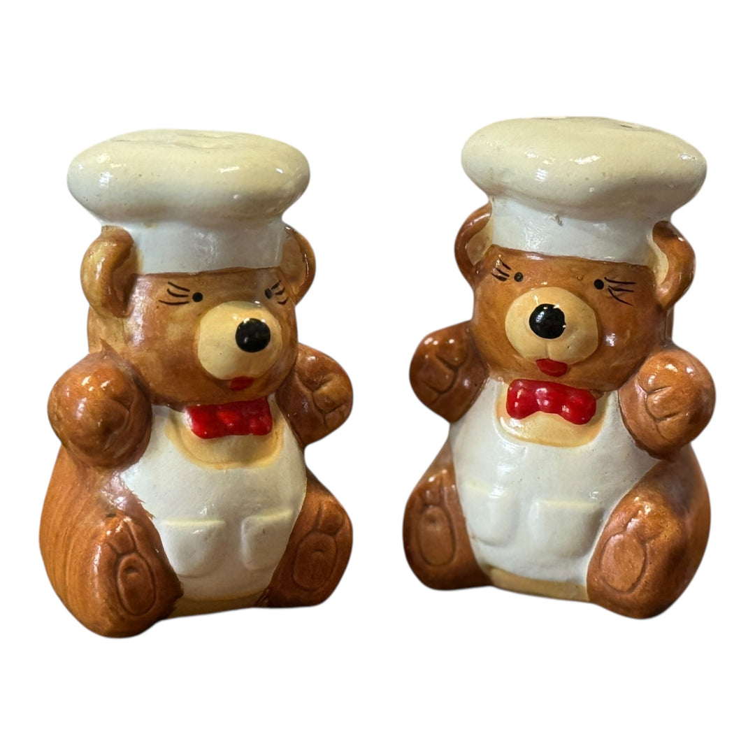 Salt and Pepper Shakers - Chef Bears