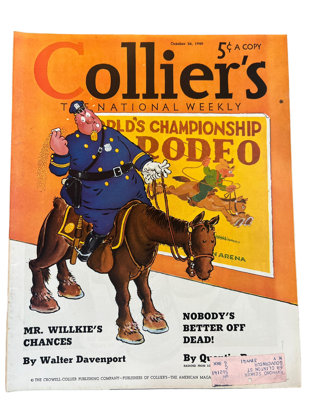 Magazine - Collier's October 26th, 1940