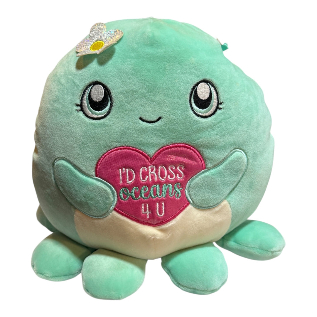 Plush - Olina, Valentines Day, “I’d Cross Oceans 4 U”  8"