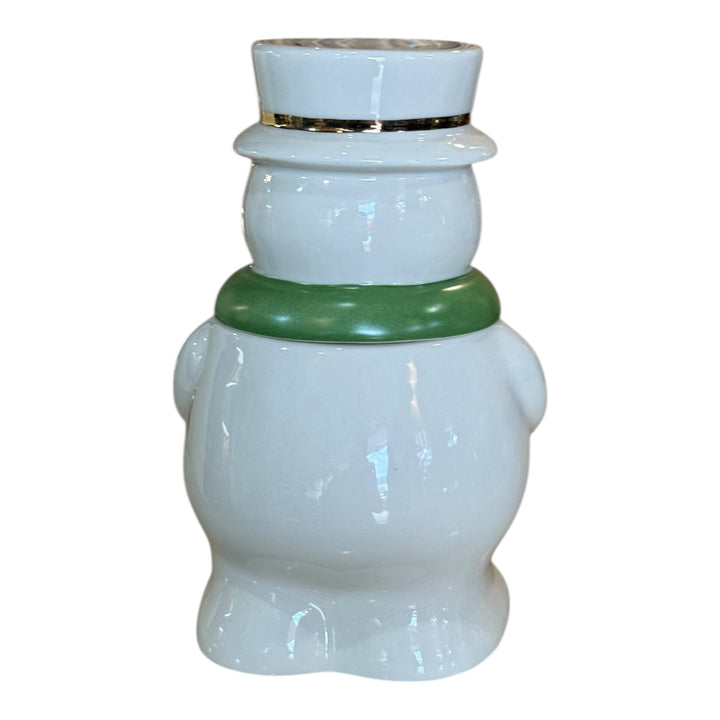 Lenox Peppermint Snowman Treat Jar