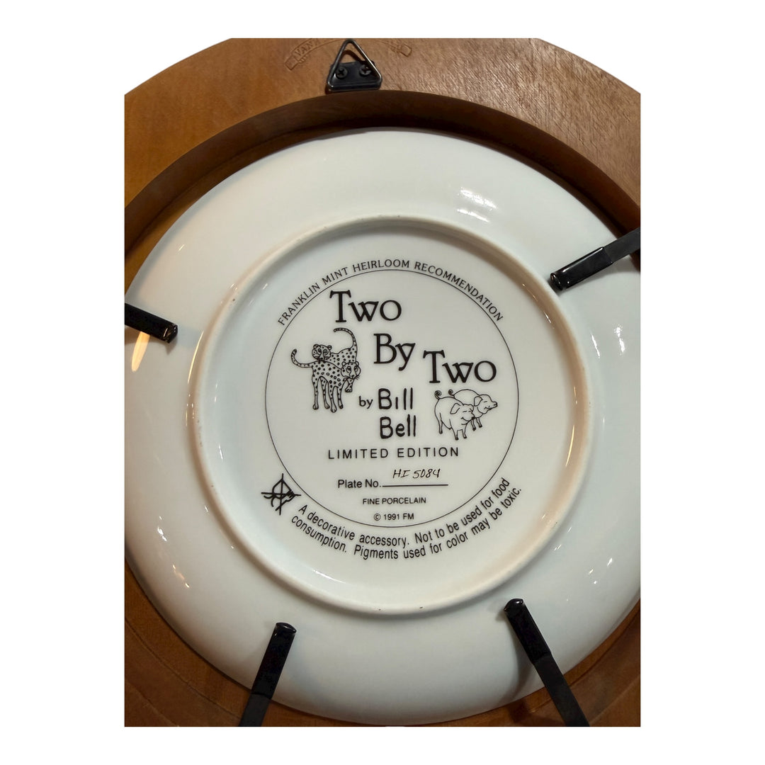 Franklin Mint Heirloom Recommendation Two By Two by Bill Bell - 8" Plate