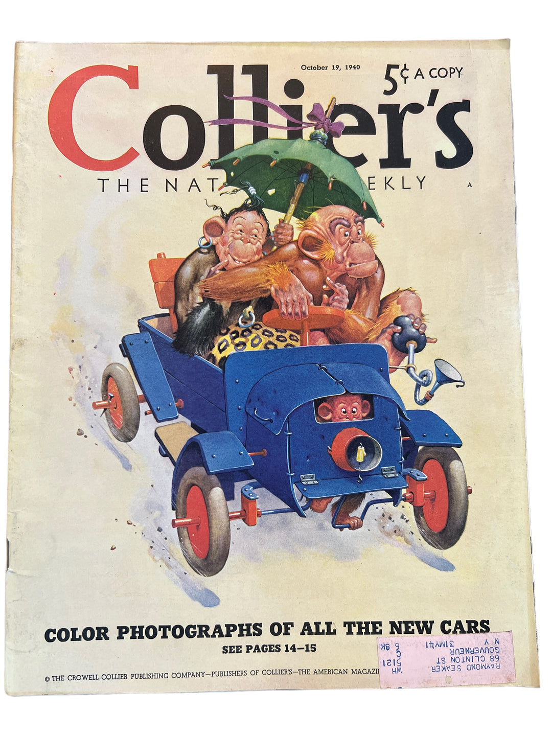 Magazine - Collier's October 19th, 1940