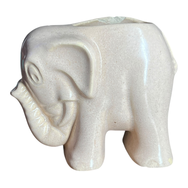 Apricot Colored Elephant Planter