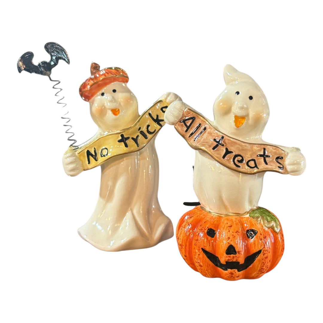 No Tricks & Treats Salt and Pepper Shakers