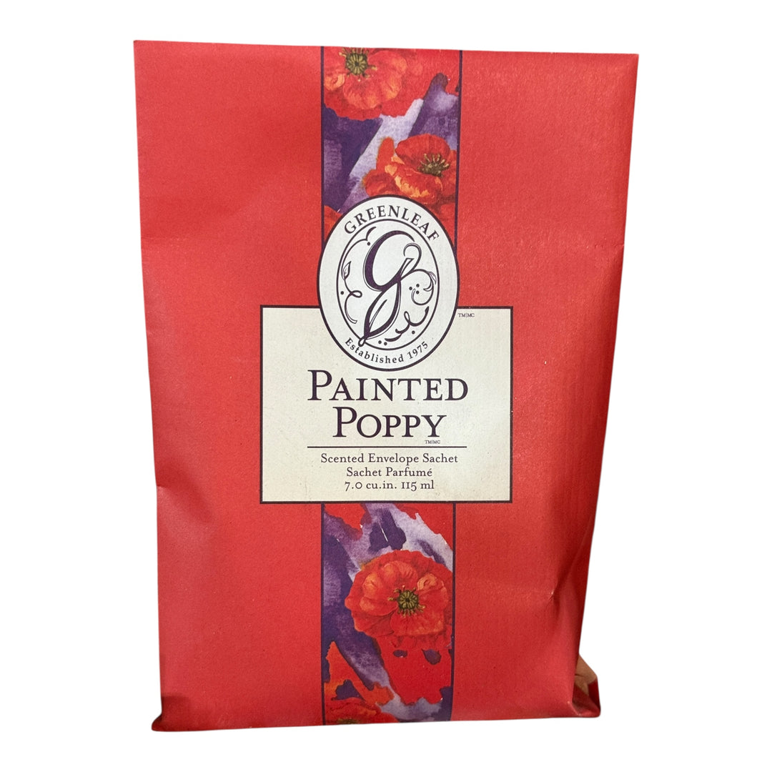 Greenleaf Sachet Painted Poppy