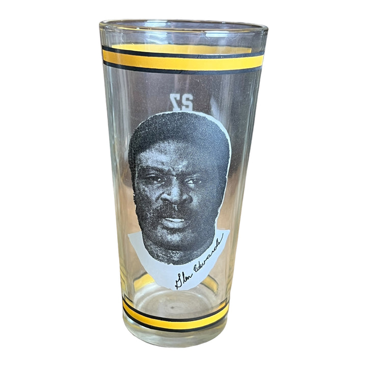 Arby's Drinking Glass Glen Edwards - Pittsburgh Steelers