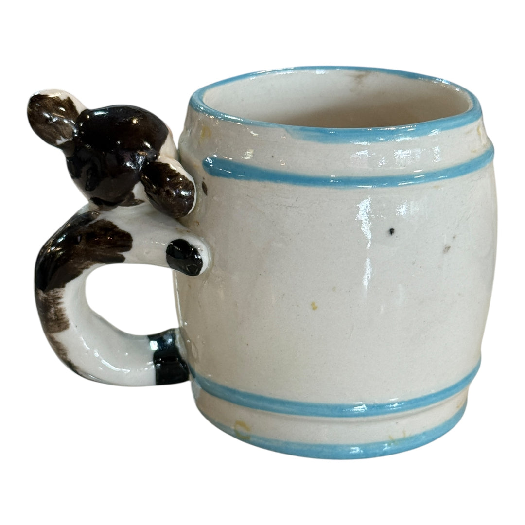 Vintage Baby Children's Mug Always Drink Milk Bambi Cup Deer Handle Japan