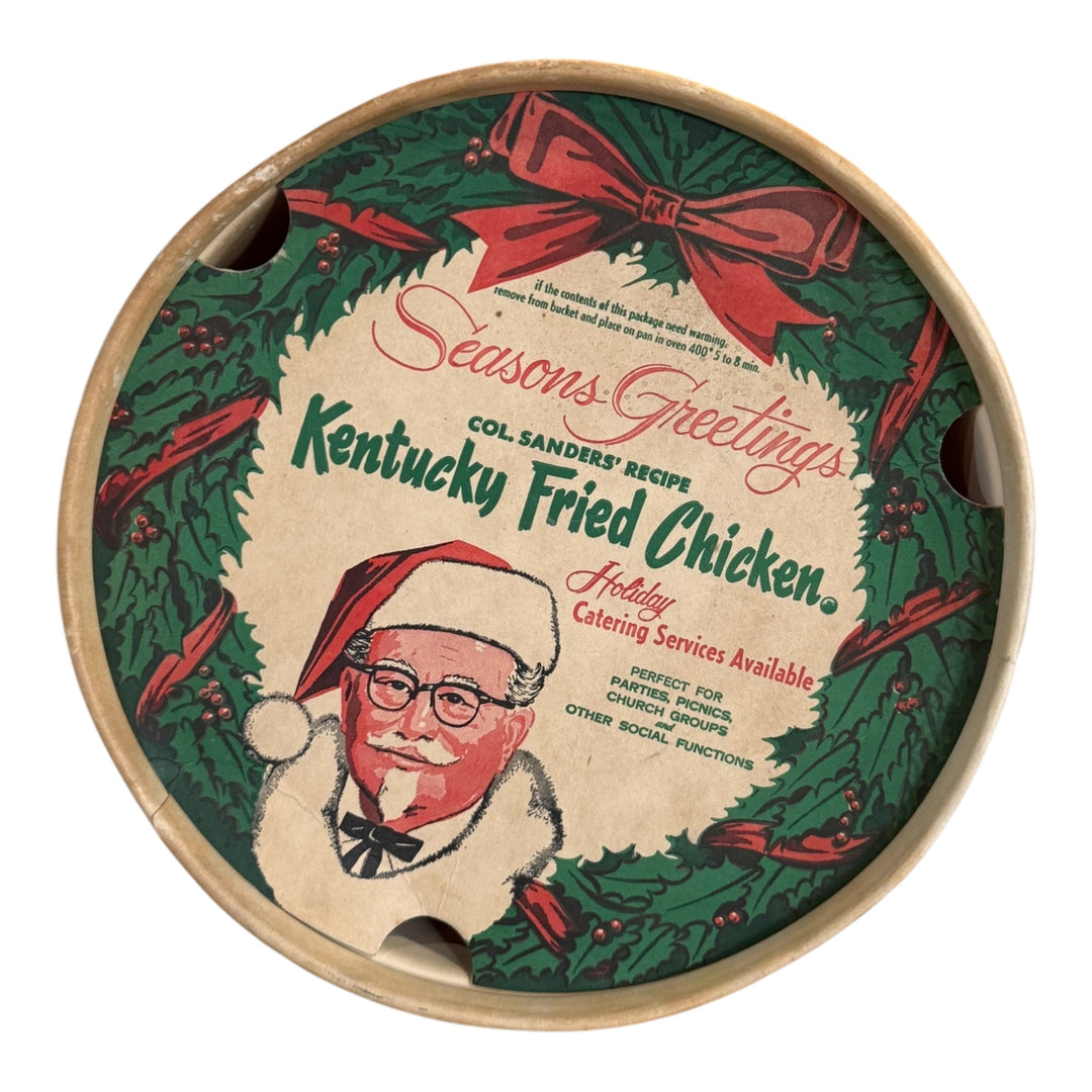 Vintage Seasons Greetings KFC Christmas Bucket