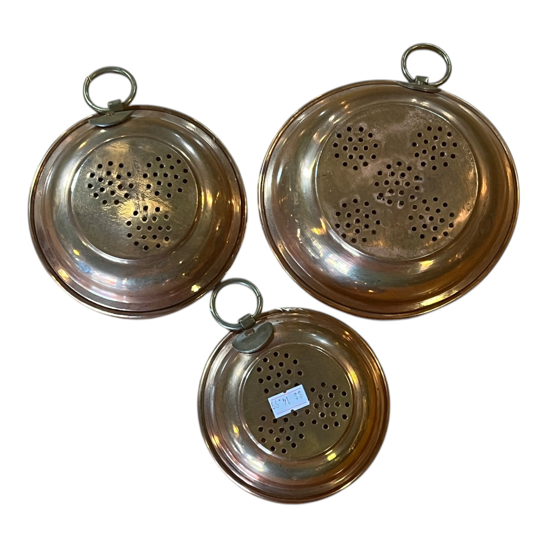 Brass Strainer Trio