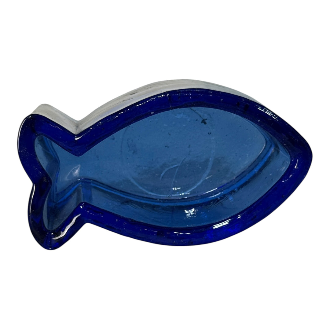 Cobalt Blue Fish Shaped Bowl