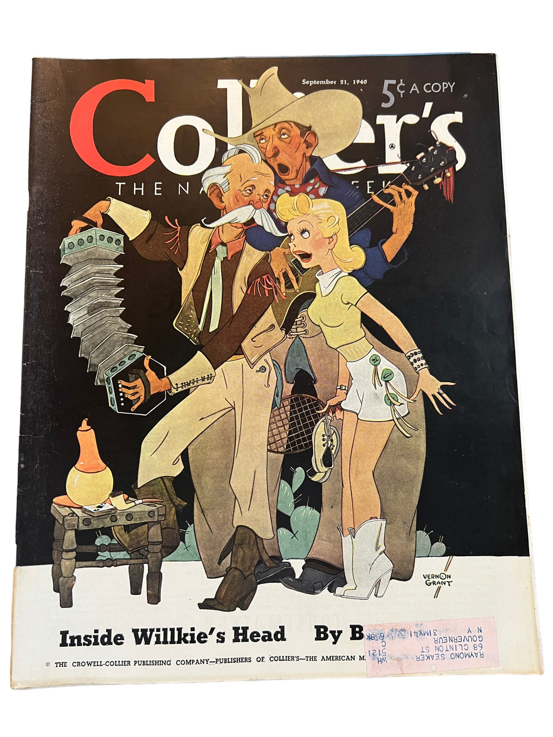 Magazine - Collier's September 21st, 1940