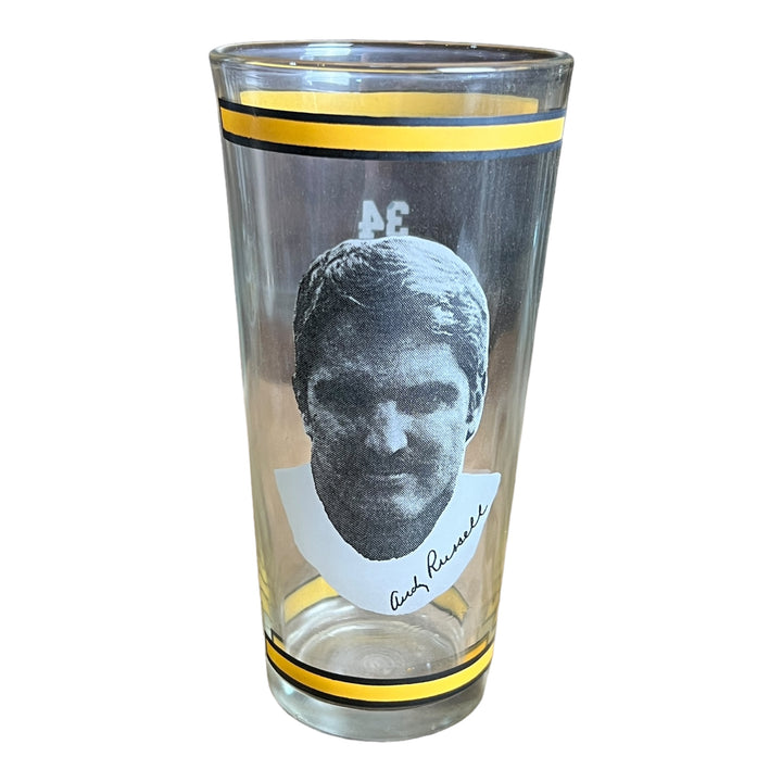 Arby's Drinking Glass Andy Russell - Pittsburgh Steelers