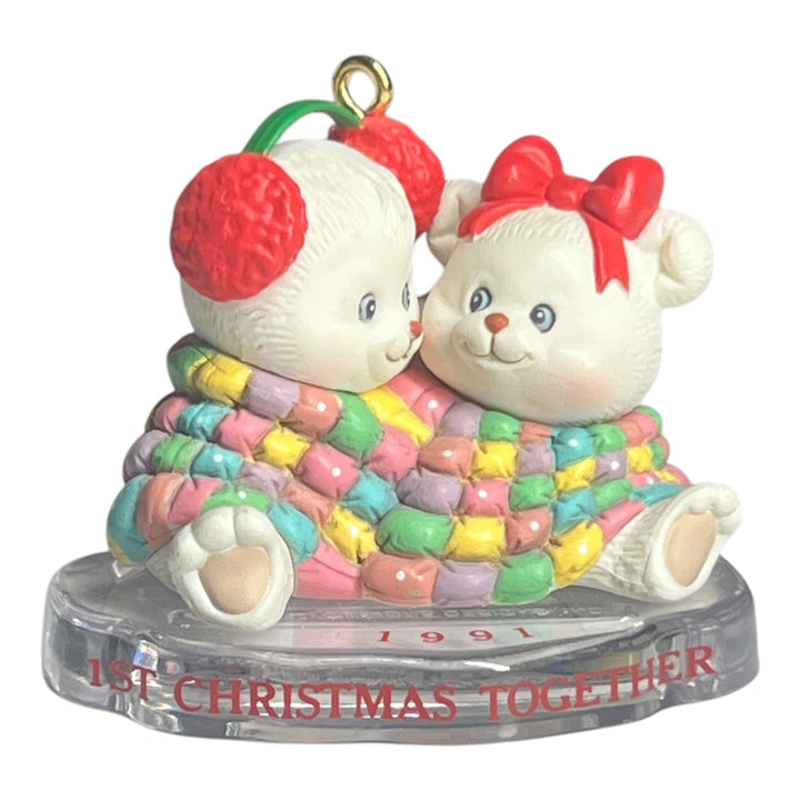 Hallmark Ornament (No Box) - It's Christmas Together 1991