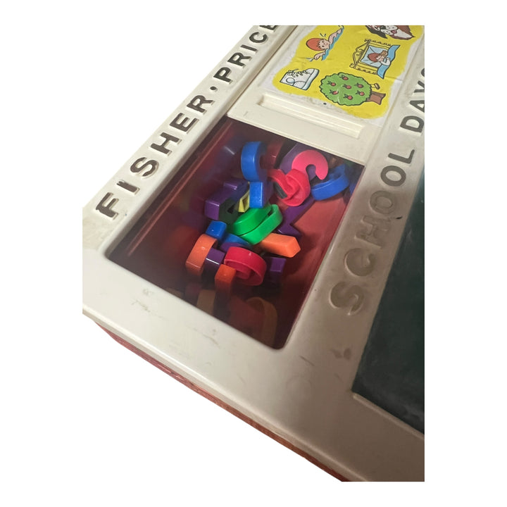 Vintage 1972 Fischer Price, School Days Play Desk, Magnetic Tray With Magnets