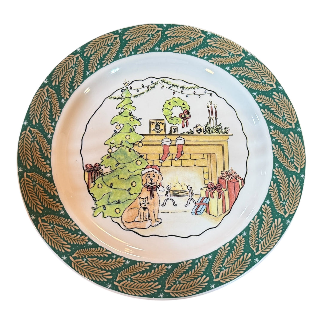 Homer Laughlin Porcelain Dinner Plate Turano Holiday Collection