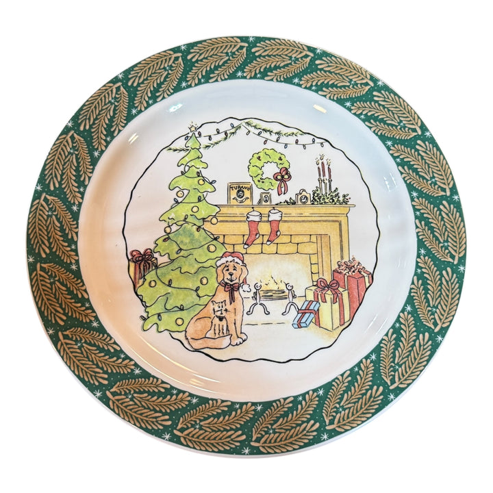 Homer Laughlin Porcelain Dinner Plate Turano Holiday Collection