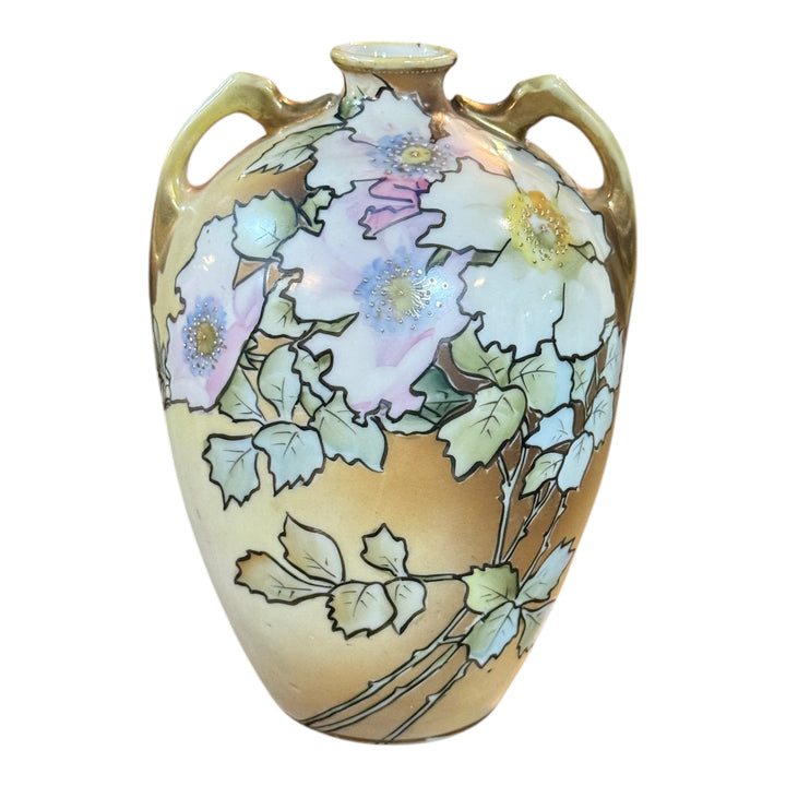 Pre 1921 M-in-Wreath Morimura Brothers Hand Painted Vase