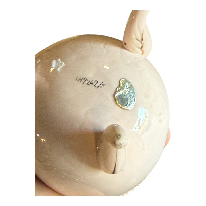 Napco Pink Footed Egg Vase