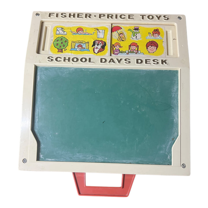 Vintage 1972 Fischer Price, School Days Play Desk, Magnetic Tray With Magnets